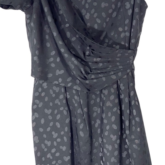 Reformed Women’s Small Black Polka Dot Print One Shoulder Dress Urban Outfitters - Picture 3 of 8